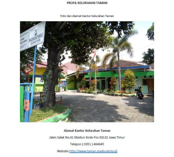 Profil Kelurahan Taman