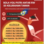 Lomba Volley antar RW se Kelurahan Taman 2025
